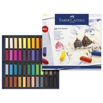 MINI PASTEL TENDRE BOITE DE 48 "FABER CASTELL" REF: 128248