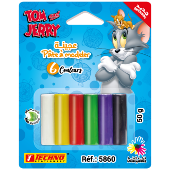 PATE A MODELER DE 06 COULEURS LICENCE TOM AND JERRY "TECHNO" REF: 5860