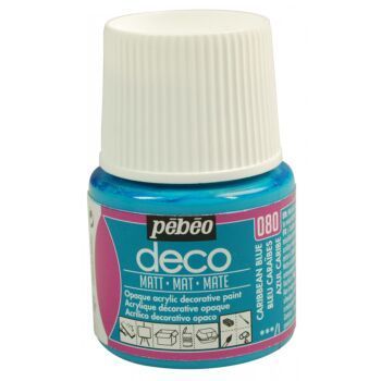 PEBEO DECO MAT BLEU CARAIBE 45 ml "PEBEO" REF: 204080