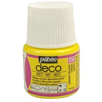 PEBEO DECO MAT JAUNE CITRON 45 ml "PEBEO" REF: 204056