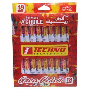 PEINTURE A L'HUILE 18x12 ML CREA COLOR "TECHNO" REF: 7360