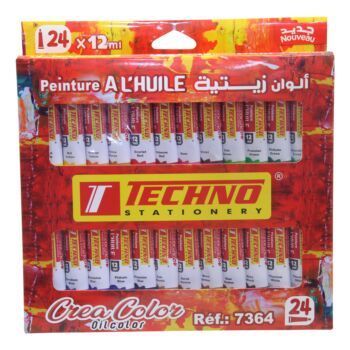 PEINTURE A L'HUILE 24x12 ML CREA COLOR "TECHNO" REF: 7364
