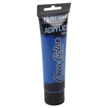 PEINTURE ACRYLIQUE 100 ML BLEU PHTALOCYANINE CREA COLOR "TECHNO" REF: 5681
