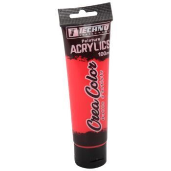 PEINTURE ACRYLIQUE 100 ML ROUGE ECARLATE CREA COLOR "TECHNO" REF: 5673
