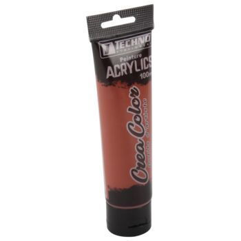 PEINTURE ACRYLIQUE 100 ML SIENNE BRULEE CREA COLOR "TECHNO" REF: 5675