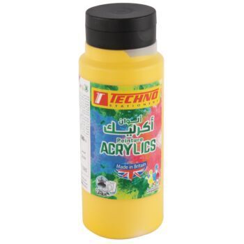 PEINTURE ACRYLIQUE 500 ML JAUNE "TECHNO" REF: 5585