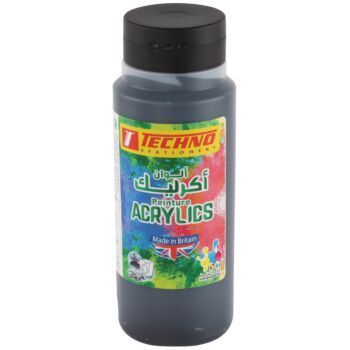 PEINTURE ACRYLIQUE 500 ml NOIR "TECHNO" REF: 5594