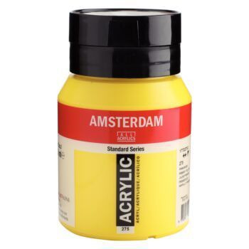 PEINTURE ACRYLIQUE 500ml JAUNE PRIMAIRE "AMSTERDAM" REF: 17722752