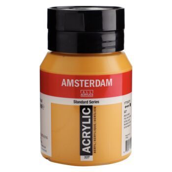 PEINTURE ACRYLIQUE 500ml OCRE JAUNE "AMSTERDAM" REF: 17722272