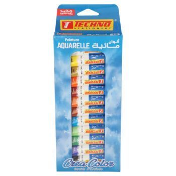 PEINTURE AQUARELLE 12x12 ML CREA COLOR "TECHNO" REF: 5336