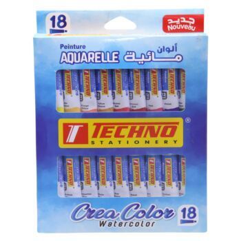 PEINTURE AQUARELLE 18x12 ML CREA COLOR "TECHNO" REF: 7358