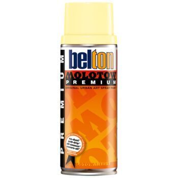 PEINTURE EN AEROSOL BELTON PREMIUM 400 ml 001 JAUNE JASMIN "MOLOTOW" REF: MO327001