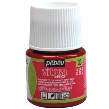 Peinture VITREA 160 DEPOLI FLACON DE 45ml ROSE "PEBEO" REF: 112033