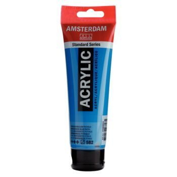 PEINTURE ACRYLIQUE 120ml BLEU MANGAN "AMSTERDAM" REF: 17095822
