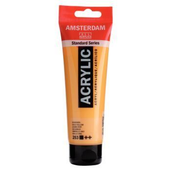 PEINTURE ACRYLIQUE 120ml JAUNE D'OR "AMSTERDAM" REF: 17092532