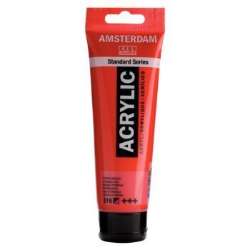 PEINTURE ACRYLIQUE 120ml ROUGE PYRROLE "AMSTERDAM" REF: 17093152