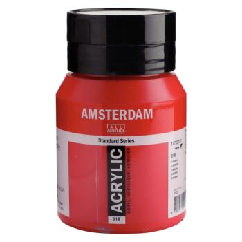 PEINTURE ACRYLIQUE 500ml CARMIN "AMSTERDAM" REF: 17723182