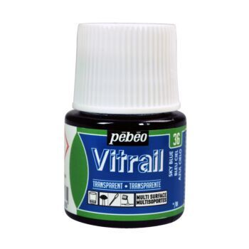 PEINTURE VITRAIL 45ml BLEU CIEL "PEBEO" REF: 50036