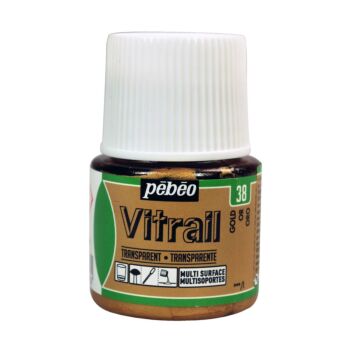 PEINTURE VITRAIL 45ml OR "PEBEO" REF: 50038