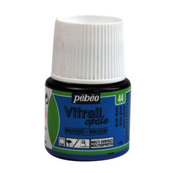 PEINTURE VITRAIL DE 45ml BLEU JEAN "PEBEO" REF: 50044