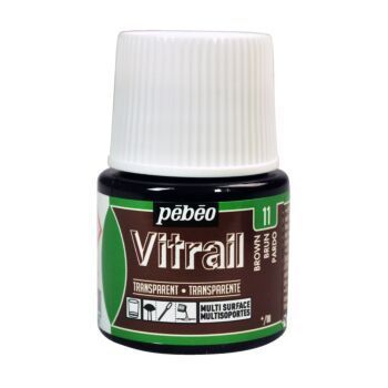 PEINTURE VITRAIL DE 45ml BRUN "PEBEO" REF: 50011