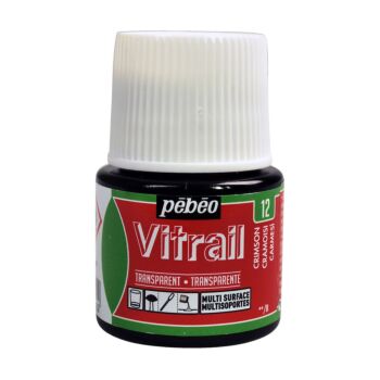 PEINTURE VITRAIL DE 45ml CRAMOISI "PEBEO" REF: 50012