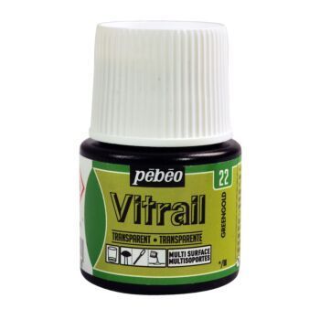 PEINTURE VITRAIL DE 45ml GREENGOLD "PEBEO" REF: 50022