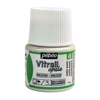 PEINTURE VITRAIL DE 45ml SUP BLANC "PEBEO" REF: 50049