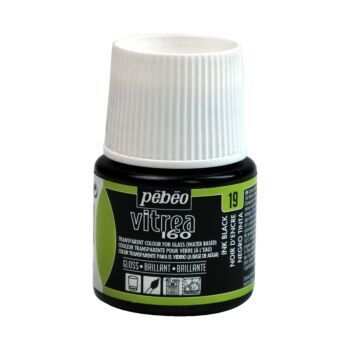 Peinture VITREA 160 BRILLANT FLACON DE 45ml NOIR D'ENCRE "PEBEO" REF: 111019