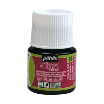 Peinture VITREA 160 BRILLANT FLACON DE 45ml ROSE BENGALE "PEBEO" REF: 111006