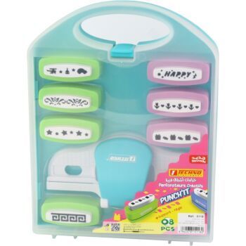 PERFORATEUR CREATIF PUNCH'IT FORME DIVER JEUX 08 PIECES "TECHNO" REF: 5118