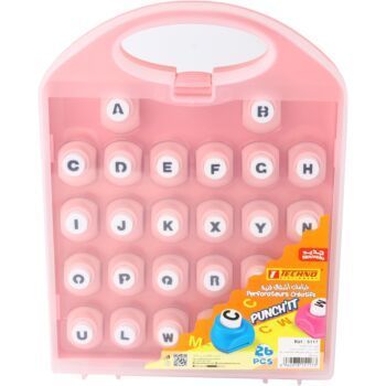 PERFORATEUR CREATIF PUNCH'IT LETTRES JEUX 26 PIECES "TECHNO" REF: 5117