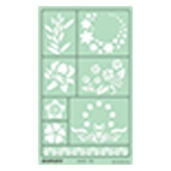 POCHOIR MOTIF FLEURS & PAPILLONS "ISOMARS" REF: IS-104