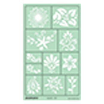 POCHOIR MOTIF FLEURS "ISOMARS" REF: IS-101