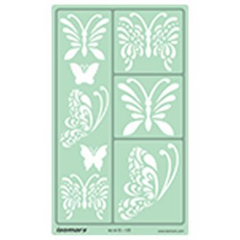 POCHOIR MOTIF PAPILLONS "ISOMARS" REF: IS-105