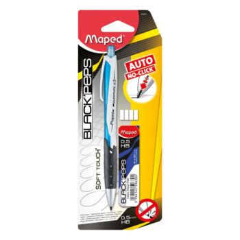 PORTE MINES 0.5 mm BLACK'PEPS + MINES BLEU "MAPED" REF: 559511