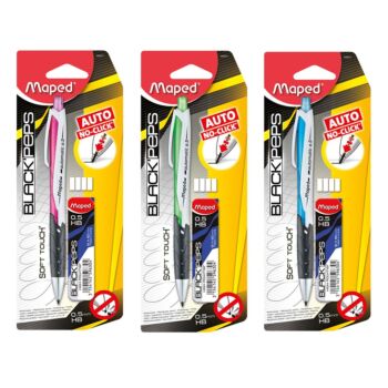 PORTE MINES 0.5 mm BLACK'PEPS + MINES "MAPED" REF: 559511