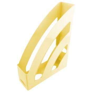 PORTE REVUES JAUNE PASTEL "TECHNO" REF: 9699