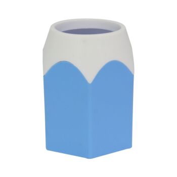 pot-a-crayons-hexagonal-bleu-pastel-techno-ref-9928