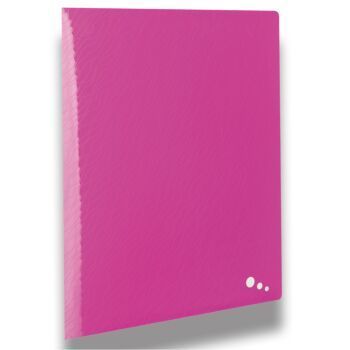PROTEGE DOCUMENTS ART A4 40 POCHETTES POLYPROPILINE OPAQUE ROSE "ELBA" REF: 400060105