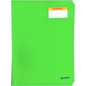 PROTEGE DOCUMENTS EN PP (100 POCHETTES-200 VUES) VERT "TECHNO" REF: 2617