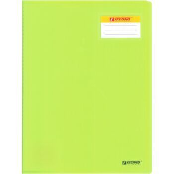 PROTEGE DOCUMENTS EN PP (20 POCHETTES -40 VUES) JAUNE "TECHNO" REF: 2611