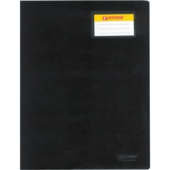 PROTEGE DOCUMENTS EN PP (20 POCHETTES -40 VUES) NOIR "TECHNO" REF: 2611