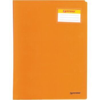 PROTEGE DOCUMENTS EN PP (20 POCHETTES -40 VUES) ORANGE "TECHNO" REF: 2611