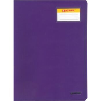 PROTEGE DOCUMENTS EN PP (20 POCHETTES -40 VUES) VIOLET "TECHNO" REF: 2611