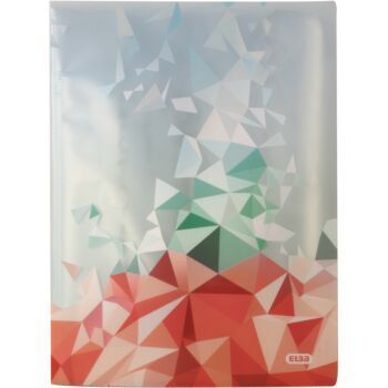 PROTEGE DOCUMENTS GRAPHIK A4 30 POCHETTES POLYPROPILINE TRANSLUSIDE IMPREMEE BLEU "ELBA" REF: 100206140