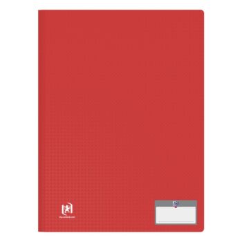 PROTEGE DOCUMENTS MEMPHIS CLASSIC A4 DE 80 POCHETTES POLYPROPILINE OPAQUE ROUGE "OXFORD" REF: 100205951