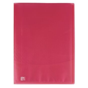 PROTEGE DOCUMENTS OSMOSE A4 80 POCHETTES POLYPROPILINE TRANSLUSIDE ROSE "ELBA" REF: 400105190