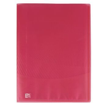 PROTEGE DOCUMENTS OSMOSE A4 DE 20 POCHETTES POLYPROPILINE TRANSLUSIDE ROSE "OXFORD" REF: 400105169
