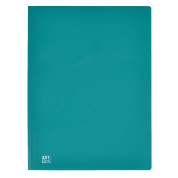 PROTEGE DOCUMENTS OSMOSE A4 DE 20 POCHETTES POLYPROPILINE OPAQUE TURQUOISE "OXFORD" REF: 400105169